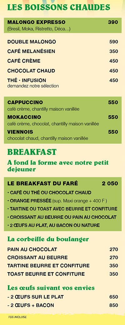 Photo du restaurant Faré du Palm Beach (Le) à noumea, Nouvelle-Calédonie