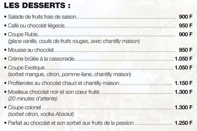 Photo du restaurant Terrasse (La) à noumea, Nouvelle-Calédonie