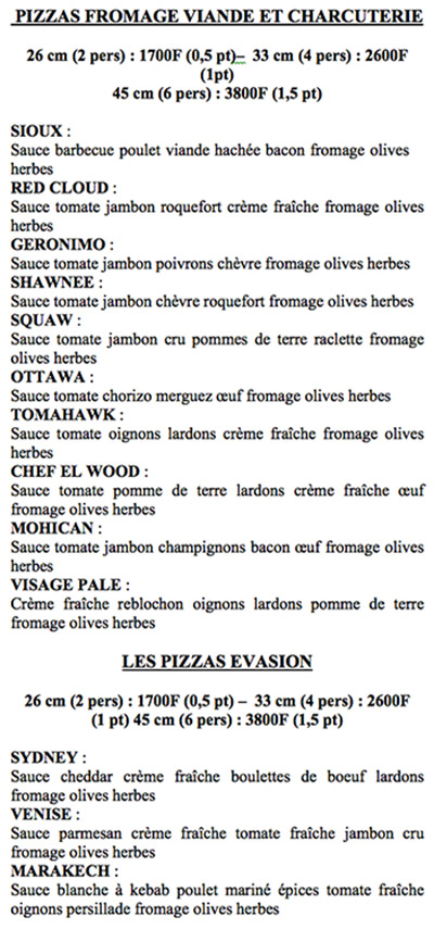 Photo du restaurant Indian’s Pizza à noumea, Nouvelle-Calédonie