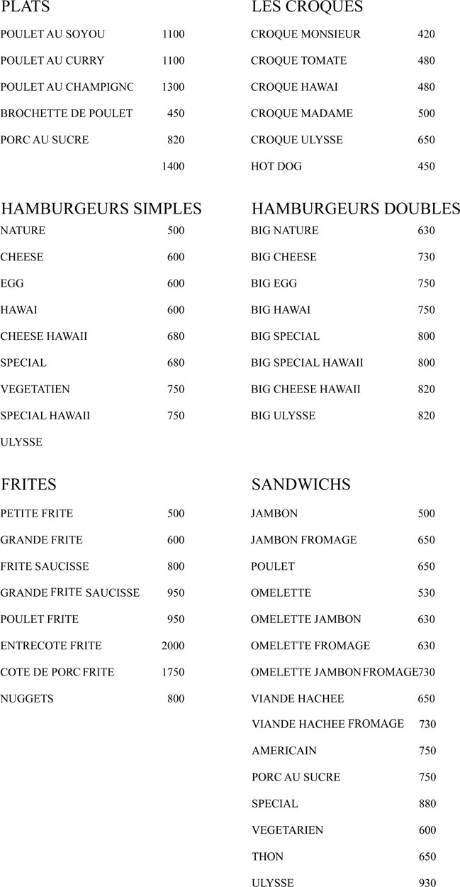 Photo du restaurant Snack Ulysse à noumea, Nouvelle-Calédonie