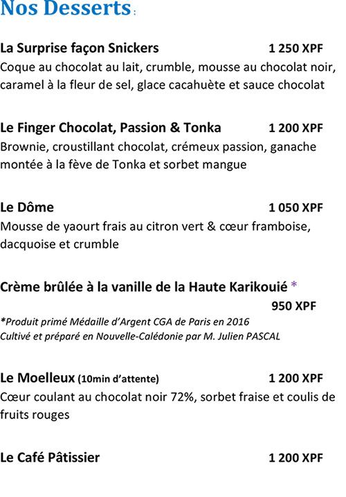 Photo du restaurant Bintz (Le) à noumea, Nouvelle-Calédonie