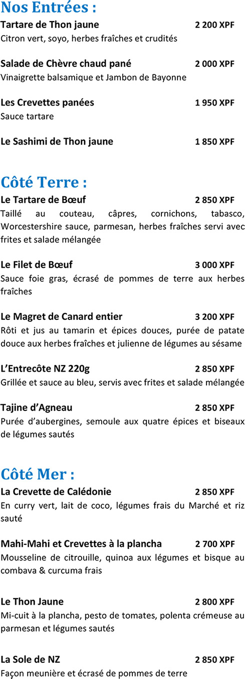 Photo du restaurant Bintz (Le) à noumea, Nouvelle-Calédonie
