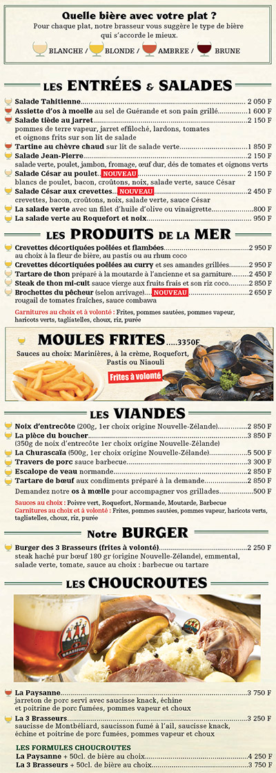 Photo du restaurant 3 Brasseurs (Les) à noumea, Nouvelle-Calédonie