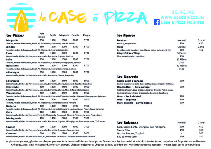 Photo du restaurant Case a Pizza Moselle à noumea, Nouvelle-Calédonie